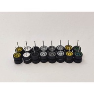 Hot Wheels Matchbox Rubber Tyre 1/64 - 10 Spoke (CE28) Long Axle