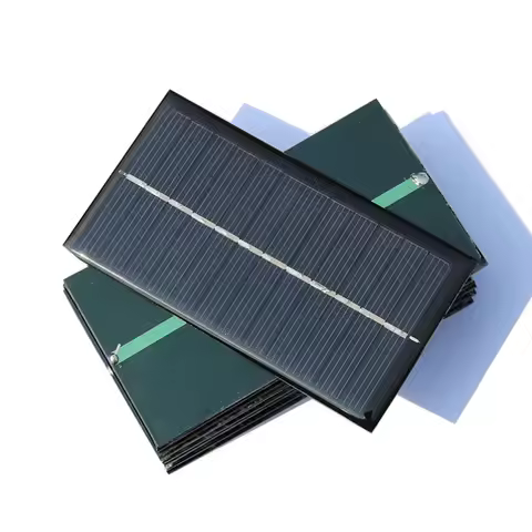 10Pcs Customized 1W Small Solar Panel 6V Epoxy Solar Cells for DIY Educational Toys Solar Lights Exp