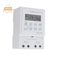 PUREHAIRBEAUTY Programmable Timer, Microcomputer 30A Digital Timer Switch, Smart Home KG316T 1Min - 