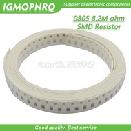 300pcs 0805 SMD Resistor 8.2M ohm Chip Resistor 1/8W 8.2M 8M2 ohms 0805-8.2M
