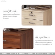 Delivery From Thailand Bedside Cabinet File Drawer Storage Multi-Purpose Wooden 3-Tier Drawers