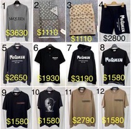 Alexander McQueen 男款毛衣 knitwear /衞衣 sweater /有帽衛衣hoodie sweater / Tee /polo Tee S M L XL $158-$3630 