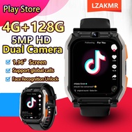 For Google Youtube NEW 128G Smart Watch T3 GPS Position 5MP HD Dual Camera Tiktok Call Sim Card 4G Net Android 9 Men Smartwatch