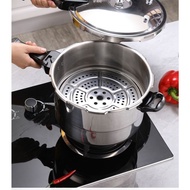 RESSURE STAINLESS STEEL COOKER 9 LITER 26cm PRESSURE COOKER With Stainless steel thickened steamer t
