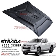 Mitsubishi Strada / Triton 2019 to 2025 Matte Black Slim hood Scoop Thailand Made ( strada accessori