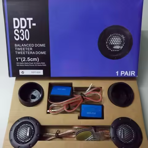DDT-S30 25MM 1"360W Dome Balanced Car Speakers Tweeters Crossovers