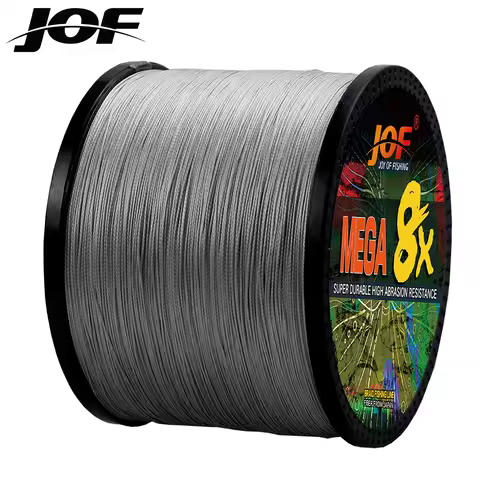 JOF 8 Strand 1000M 500M 300M 100M Japan Super Strong PE Braided Fishing Line Multifilament Braid Thr