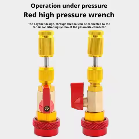 R134a AC Schrader Valve Core Removal Tool Kit - Quick Change for Car A/C Service, Saves Refrigerant,