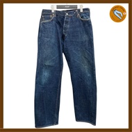 Used EVISU No. 1 SPECIAL denim pants, indigo, size: 38