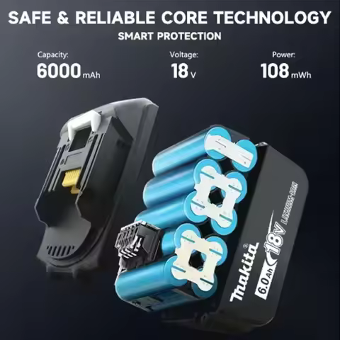 ️Makita Original 18V 2.0/5.0/6.0Ah Rechargeable Lithium-ion Battery for DTD173 TWO04G DTW700 DGA404 