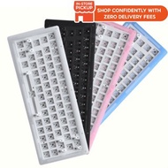 Akko ACR64 RGB Wired Mechanical Keyboard Acrylic DIY Kit Hot-swappable Socket Gasket Mount with 64-K