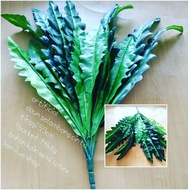 artificial daun gelombang cinta x14 daun decorasi