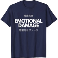 Funny Meme Emotional Damage T-Shirt – Men's Retro 90s Vintage Shirt Unisex Cotton Combed 24sWanita