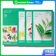 Innisfree Energy Mask Special 10 Types X 2-Pack Set 20 Count (1 Unit)