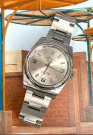 Rolex 勞力士 Oyster Perpetual Ref. 114200 粉字
