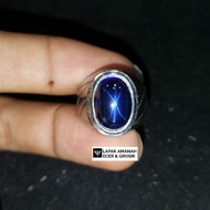 Cincin Batu Akik King Safir Asli Bangkok Top Star Super Mewah Elegan