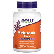 SUPER SALE: NOW Foods, Melatonin, 3 mg, 180 Veg Capsules