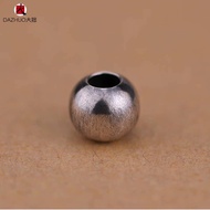 Hạt Bạc Thủ Công Goros Hạt Tròn Bạc Nguyên Chất Hạt Rời DIY Phụ Kiện Vòng Tay Vòng Cổ Hạt Bạc Nguyên