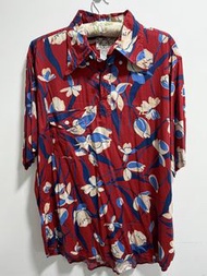 EVISU 日本製造 紅色花卉襯衫