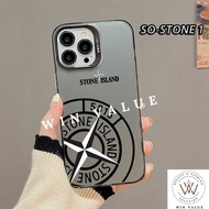 Case HYBRID IMD Color Plate Hologram Stone Island Case for Samsung A02 Samsung A03 Core Samsung A10 Samsung A10S Samsung A20S