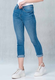 C2 Turner Blue Jeans Capri Push Up Wanita