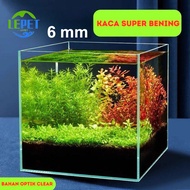 (The Claw) Mini Fish Aquarium 25 X 25X25CM Mini Fish Tank with super glass material BENING