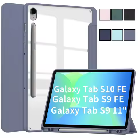 For Samsung Galaxy Tab S10 FE 2025 SM-X520 X526B With Pencil Holder Case For Galaxy Tab S10 FE / S9 