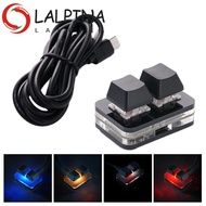 LALPINA Copy Paste Keypad, Acrylic Mini Custom Mini 2 Key Keypad, Keypad Accessories Red Switch Type