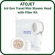 ATOJET 3rd Gen Travel Mini Shower Head with Filter Kit – Portable Water Purifier for Daily Use