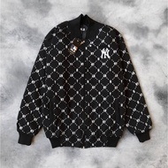ASNH AUTHENTIC ~ Varsity Jacket Zipper MLB NY Fullprint Logo Full Tag Label Men Premium