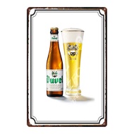 [luben] Belgian Duvel Beer Metal Tin Sign Plate For Wall Pub Kitchen Restaurant Home Art Decor Vinta