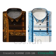 KEMEJA Men's Crocodile Diamond Collar Shirt 2199-180 Crocodile Polo Shirt