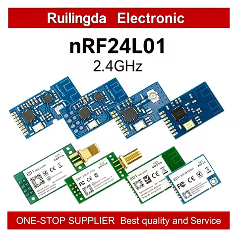 nRF24L01 2.4GHz Wireless Module E01-2G4M13S E01-2G4M27D E01 SPI Interface SMA-K Antenna Transceiver