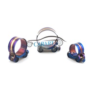 Universal Stainless Steel Hose Clamp Kit Adjustable Titanium Blue T Bolt Clamp 1 inch to 4.45 inch 2