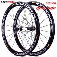 Litepro 40 50mm 700C V Disc Brake Center Lock Wheelset Road Bicycle Aluminum Alloy 11Speed Wheels