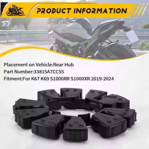 A33K-For BMW K67 K69 S1000RR S1000XR 2019-2024 Motorcycle Rear Hub Buffer Rubber 33815A7CC55