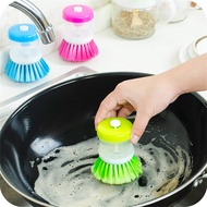 Kitchen Wash Pot Dish Brush Washing Utensils with Washing Up Liquid Soap Dispenser Household Cleaning Accessories Shoes Accessories