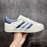 [Pure Original Version] adidas originals Gazelle lndoor White Blue Color Matching Sneakers