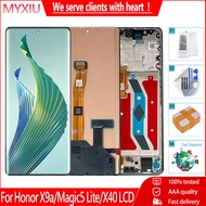 6.67 "AMOLED For Honor X9A X40แอลซีดีแสดงผลหน้าจอสัมผัส Digitizer สำหรับ Honor Magic5 Lite 5 Lite RM