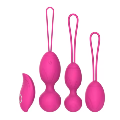Postpartum vaginal recovery Kegel set ball, vaginal dumbbell, wireless remote control vibrating egg 