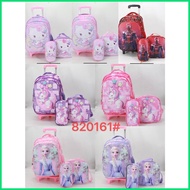 ▘ ✓ ➴ Jack  trolley bag 16inch KIDS CHARACTER TROLLEY BAG PACK SET  school bag kuromi bag