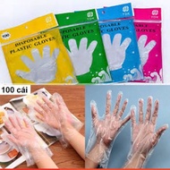 Set of 100 Handy Disposable Nylon Gloves to Protect Your Hands _GD888