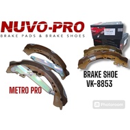 NUVO PRO BRAKE SHOE VK-8853 REAR Suitable for Toyota Fortuner New 16'-22'/Fortuner 2.7/2.5/2KD 08'-1