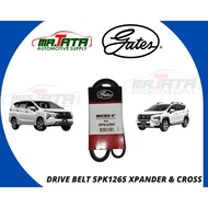 GATES Drive Belt 5pk1265 (ALTERNATOR) for Mitsubishi Xpander and Xpander Cross 2018 to 2025 5pk1266