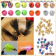 LETTER 25Pcs/lot Tungsten Beads 9 Colors Nice-Designed Fishing High Quality Slotted Bead