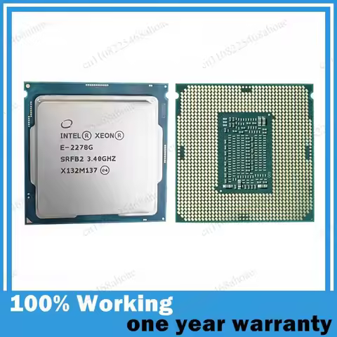 Xeon E‑2278G LGA1151 Server Workstation CPU, 3.40GHz 8 Core 16 Thread Support DDR4 Memory
