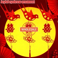 [Wholesale][3-5 Days Arrive]Floral Magpie Hanging Ornament Non-Woven Fabric for Wedding Decoration, 