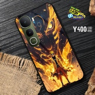 HP Trinnity_shop - Glass Phone Case For VIVO Y400 [T129].