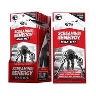 Screamin Energy Max Hit - Maximum Strength Energy Shot with Ginseng & Caffeine - Coffee Mocha, 24 Ct