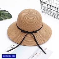 Mũ Rơm Xếp Ly Mùa Hè Cho Nữ Mũ Che Nắng Đi Biển Hoa Thời Trang Mũ Rơm Rơm Cỡ Lớn Có Viền Rộng Chống